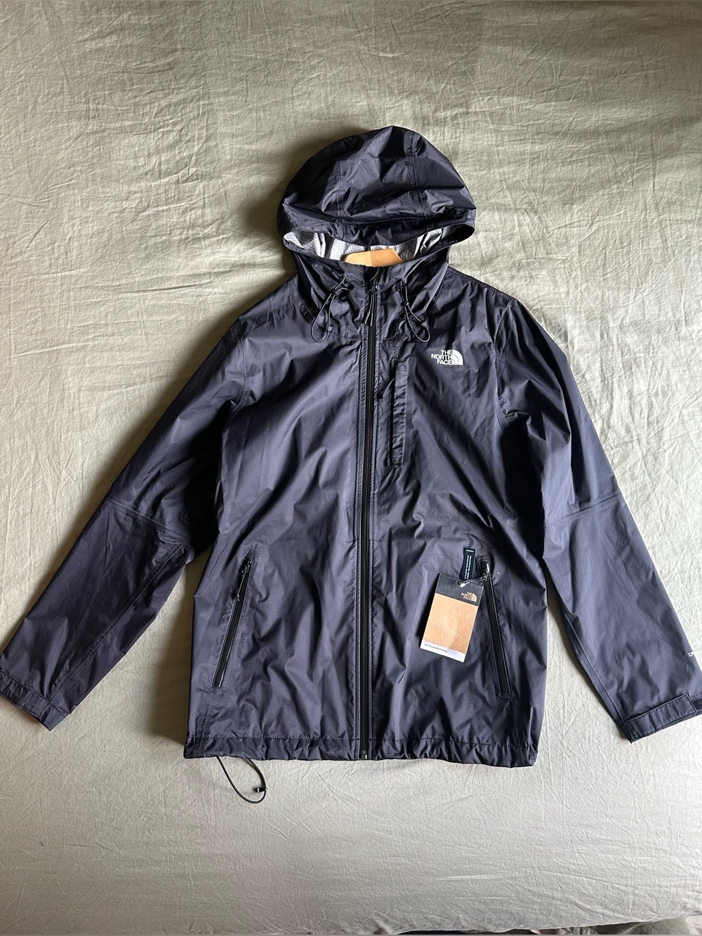 The North Face Navy Hooded Rain Jacket